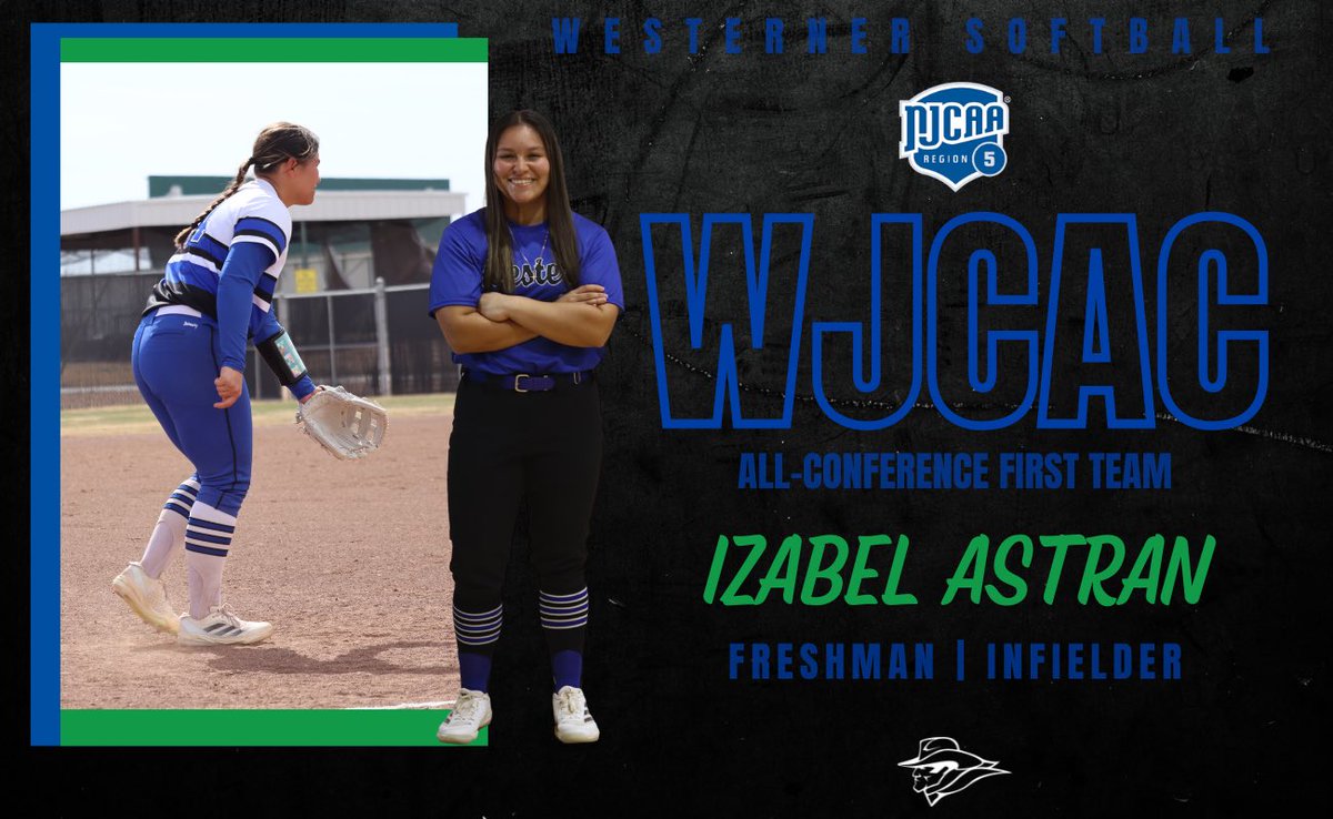 Congratulations to Izabel Astran as she was awarded WJCAC First Team infielder! 🤠