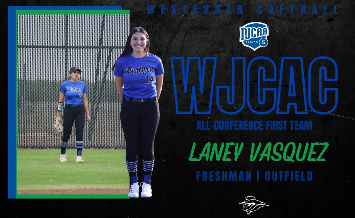 Congratulations to Laney Vasquez as she was awarded WJCAC First Team outfielder!🤠