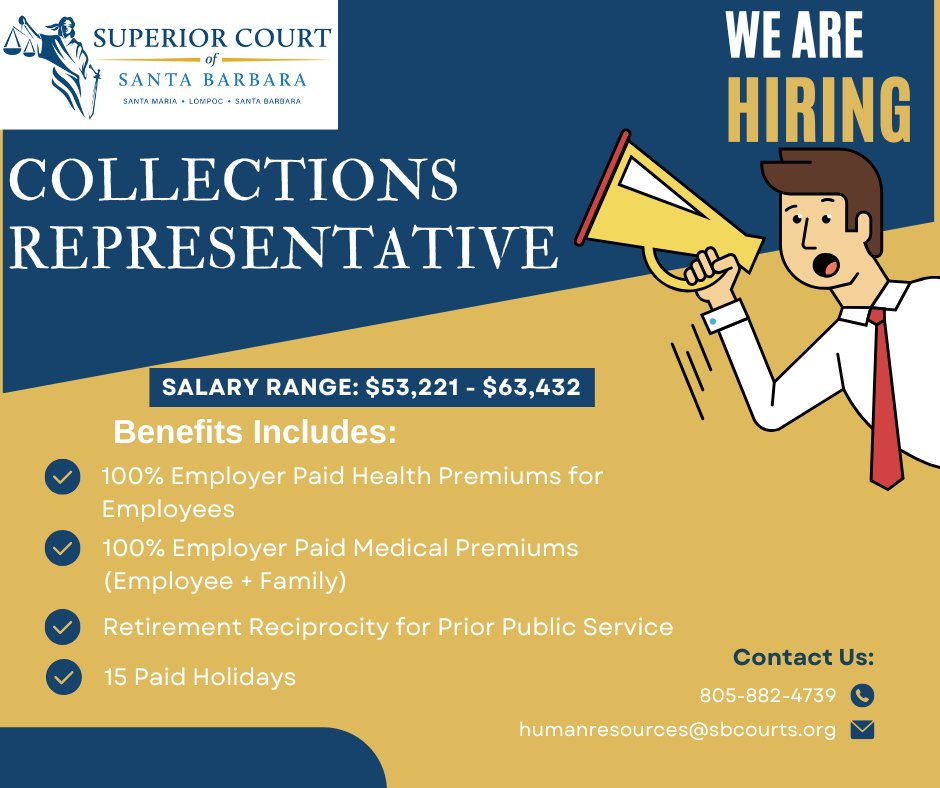 Working with customers is at the heart of the Collections Representative's role! Your role is crucial to our organization. If you have excellent communication skills and are able to get results, we invite you to apply now! tinyurl.com/5n7jhmze