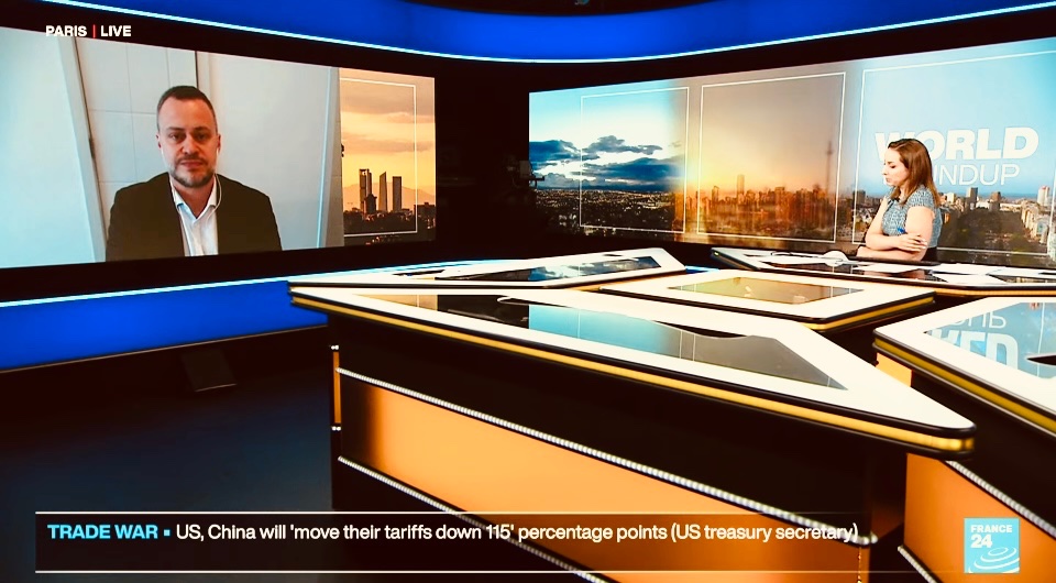 GulfStateAnalyt's tweet image. Earlier today our CEO @GiorgioCafiero spoke to @France24_en’s @Sharon_Gaffney about #Trump’s Gulf tour.