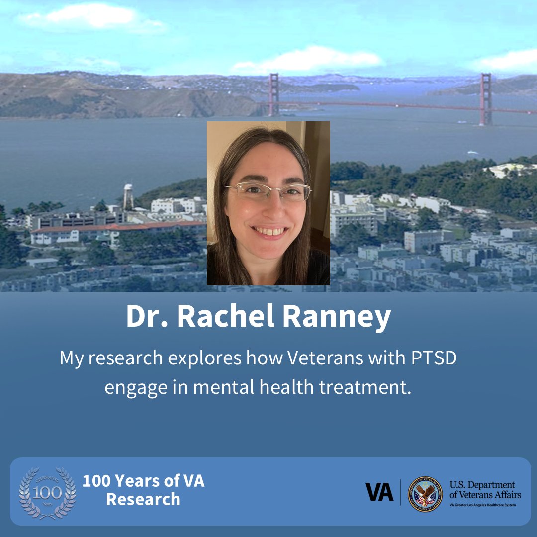 This VA Research Week, May 13th-16th, NCIRE celebrates its contribution to 100 Years of VA Research.

NCIRE is proud to support the research of Dr. Rachel Ranney at the San Francisco VA Health Care System!

Learn more: ncire.org/about-ncire
#VAResearch100