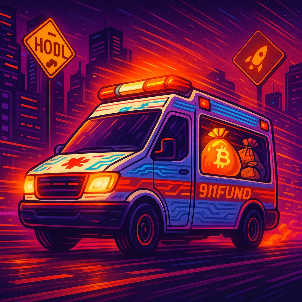 911Fund.
Not just a name—a mission 🚨💰

We were taught to call 911 in an emergency…
But who do you call when the fiat system collapses?
This is the emergency fund
Backed by conviction. Fueled by $BTC.
Loaded with bags, not bandages.

The sirens are on.
We’re speeding through
