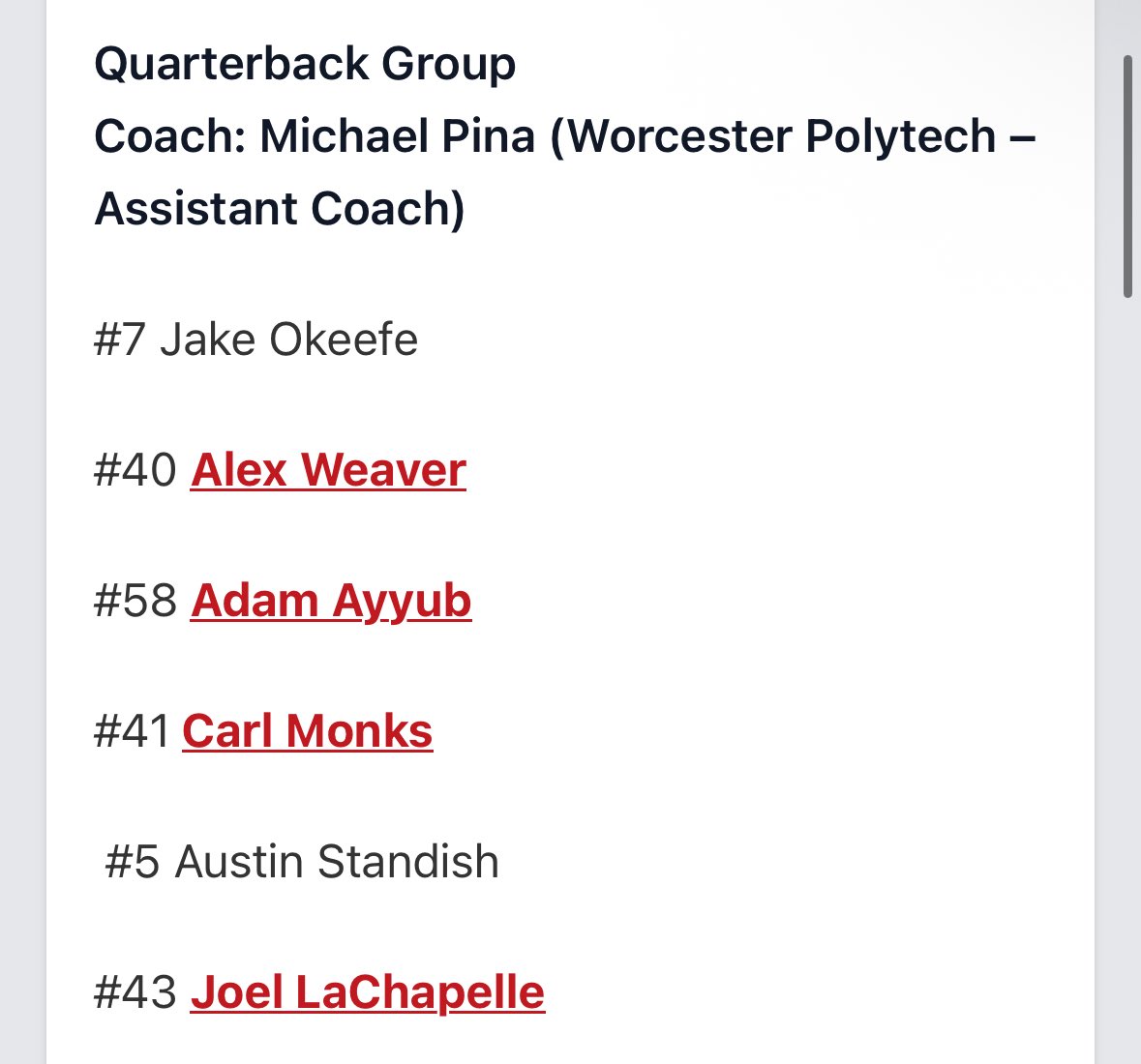 jake_okeefe11's tweet image. I had a great time attending the Prep Redzone New England Combine Series Showcase!
Thank you for nominating me as a top QB performer!
@PRZNewEngland @ScoutingNE
@CoachTieri