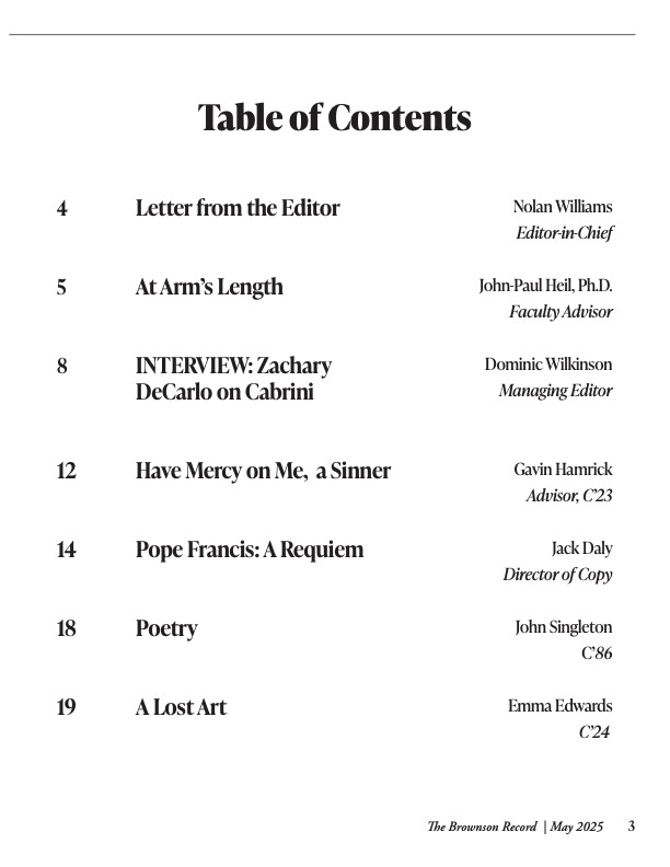 BrownsonRecord's tweet image. The Brownson Record is back! The seventh edition is now available online and in print! Here's a look at the latest issue.