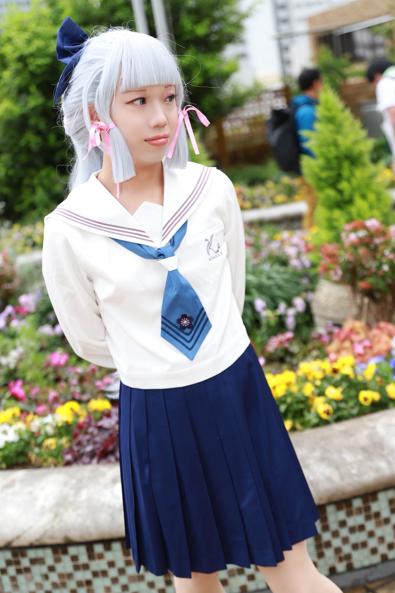 三分妄想 原神 コスプレ 神里綾華 喜茶コラボ 衣装 ※ウィッグ