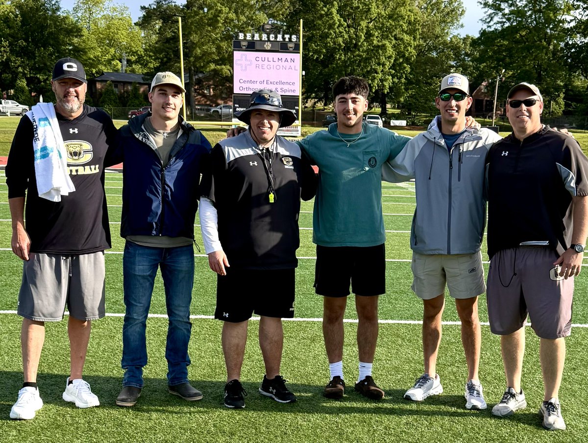 Cullman Football (@cullmanfb) on Twitter photo Stopping by practice and checking in on the program isnāt just for āseasonedā alum. <a href="/CullmanFB/">Cullman Football</a> was proud to have two former Bearcats representing Class of 2024 and a soon to be Class of 2025 graduate join us on Mark Britton Field for some final week of spring work. #GoBearcats Stopping by practice and checking in on the program isnāt just for āseasonedā alum. <a href="/CullmanFB/">Cullman Football</a> was proud to have two former Bearcats representing Class of 2024 and a soon to be Class of 2025 graduate join us on Mark Britton Field for some final week of spring work. #GoBearcats