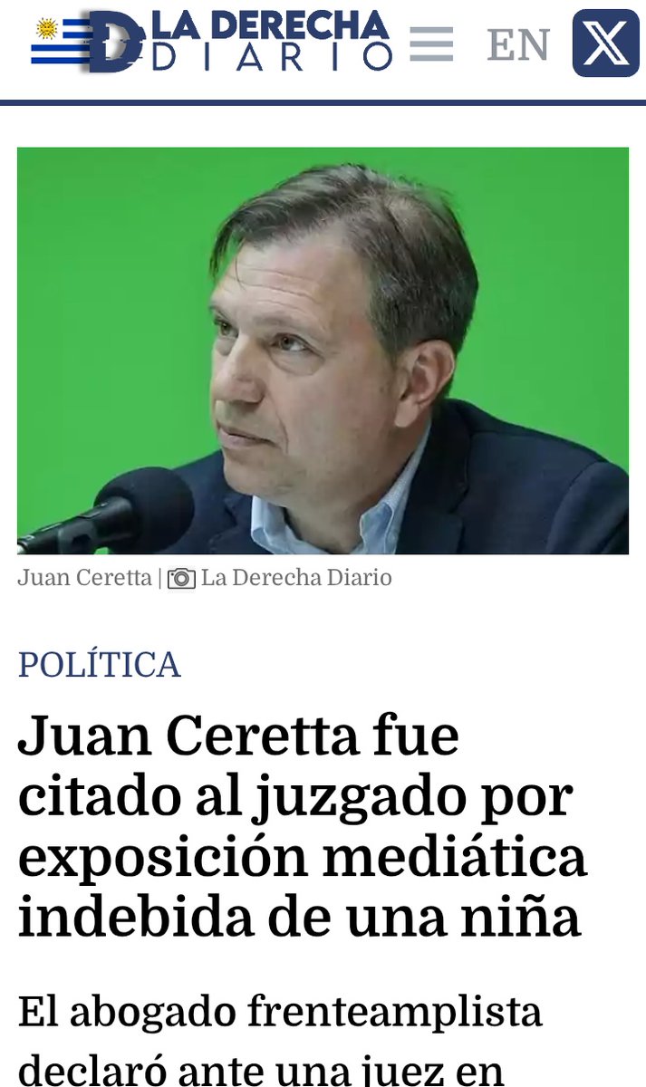 🔴 𝗢𝗝𝗔𝗟𝗔́ 𝗗𝗘𝗝𝗘 𝗱𝗲 𝗔𝗚𝗥𝗘𝗗𝗜𝗥 𝗠𝗘𝗡𝗢𝗥𝗘𝗦 

▶️ Juan CERETTA representa el odio y la violencia contra los más indefensos. En febrero pasado declaró en un juzgado por agredir a una nena de 10 años con capacidades diferentes. Ahora será edil por el Frente Amplio.