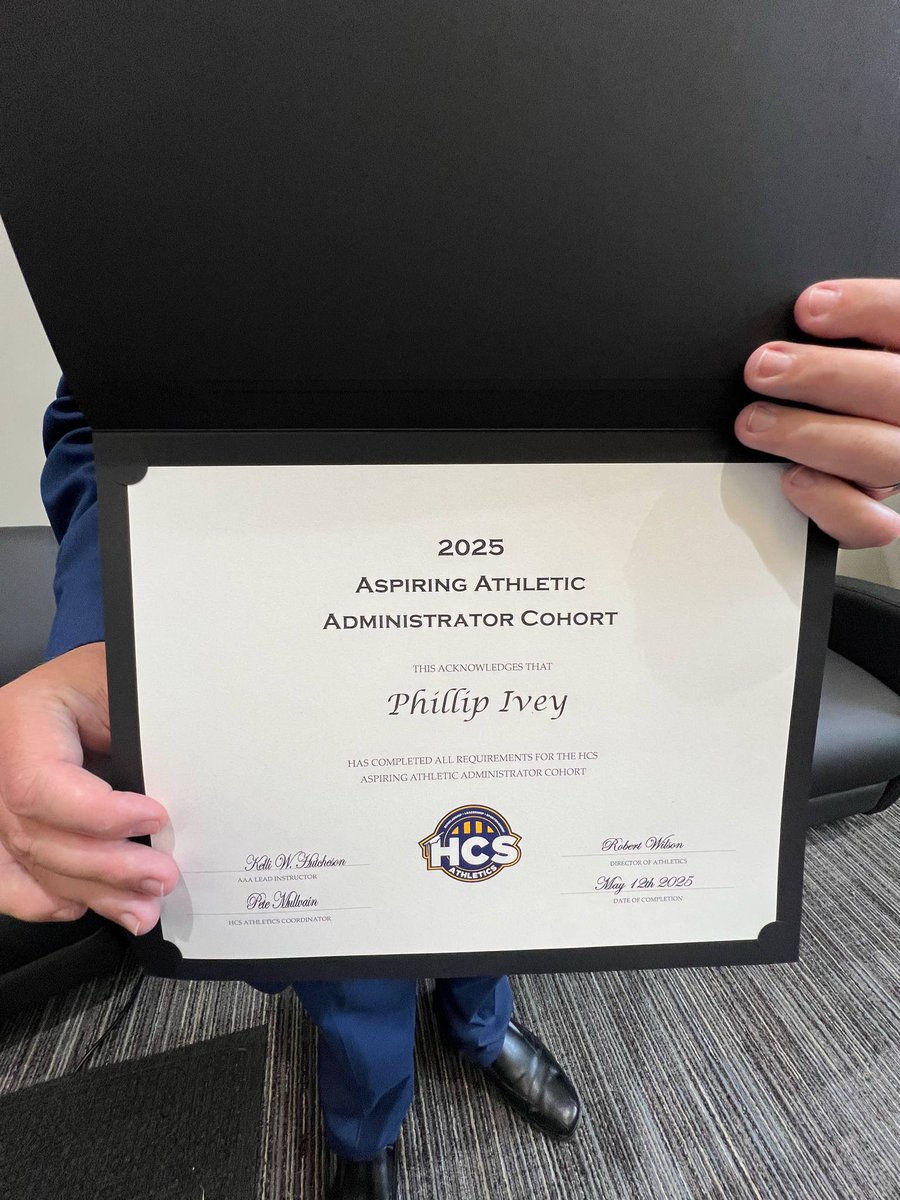 Thankful to have completed the Aspiring Athletic Administratiors Cohort from <a href="/AthleticsHenry/">Henry County Schools Athletics</a>. Grateful for the experience and the knowledge I’ve gained. Looking forward to what future opportunities may await. <a href="/McDonoughHS_AD/">McDonough High Athletics</a> <a href="/MHS_WarHawks/">McDonough High School</a> @KelliWSmith21