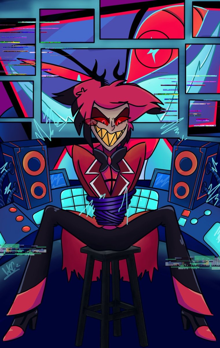Damn! I got hard from excitement! ⚡

#HazbinHotelFanart  #HazbinHotelAlastor #HazbinHotelVox #staticradio #voxal