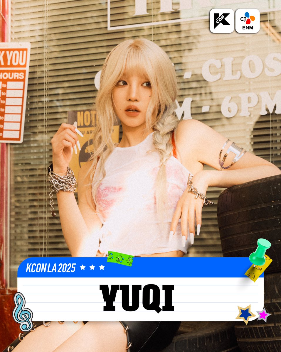 KCON_official's tweet photo. [#KCONLA2025] 𝟐𝐧𝐝 𝐋𝐈𝐍𝐄𝐔𝐏

𝐘𝐔𝐐𝐈
#아이들 #idle #우기 #YUQI

@official_i_dle

-
KCON LA 2025
AUG 1-3
https://t.co/Q4WarqOSh5 Arena, LA Convention Center

Let's #KCON https://t.co/2mMyhKao9e