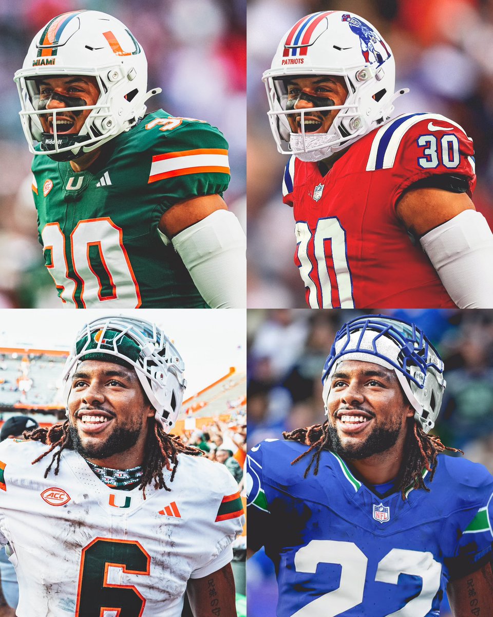 A program best since ‘17, 7 Canes were selected in the ‘25 draft. What does that mean? 7 jersey swaps 🎨

Huge shoutout to my partner in crime <a href="/MikaylaO16/">Mikayla Oliveira</a> for helping push through the long hours it takes bring these to life!

P.S. can you tell we love a good throwback uni? 😉🤌