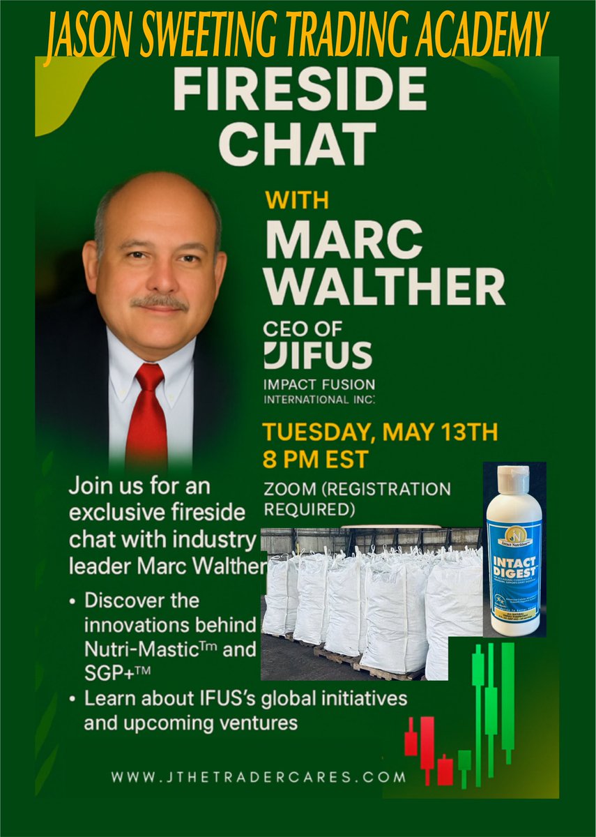 $IFUS #digestion #cattle #beef #methane 
Tuesday May 13Th 8:00 PM EST
Back to Work and Feed the World!