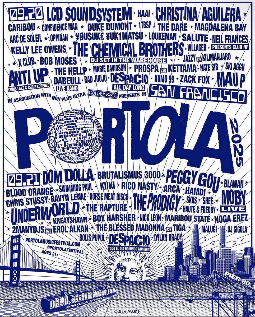 SFGuide's tweet image. Portola lineup announced!