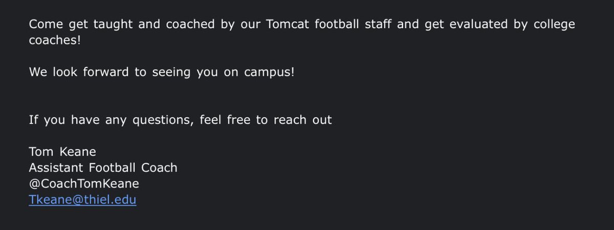 Thanks for the invite <a href="/CoachTomKeane/">Tom Keane 🏴‍☠️</a> 🙏