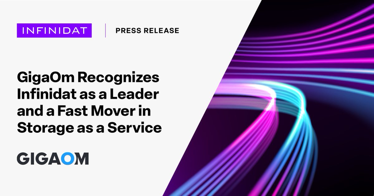 Infinidatは、<a href="/GigaOm/">GigaOm</a>の「2025 GigaOm Sonar Report for Storage as a Service 」でLeaderおよびFast Moverに認定されました。GigaOmの独自の分析によって、当社のSTaaSプラットフォームがミッションクリティカルなアプリケーション向けに優れた選択肢と評価されました。

okt.to/U9OQbC