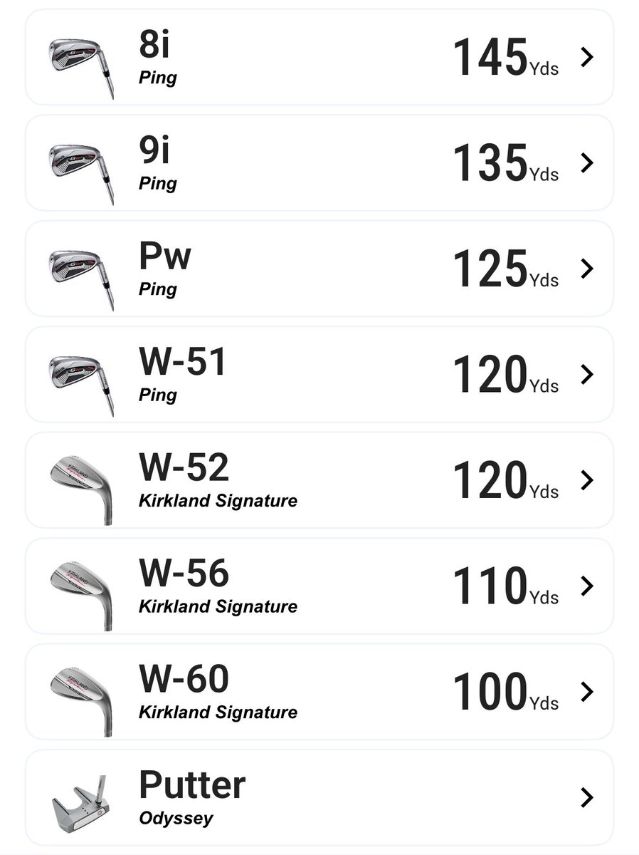 ATTENTION ALL AMATUER GOLF PATRONS‼️ 

Please plow me with your best advice on what I should add/replace with my current bag setup.

Obviously, the most glaring obvious is getting rid of one of my wedges (either Ping 51* or 52* Kirky). Other than that, what would yall recommend?