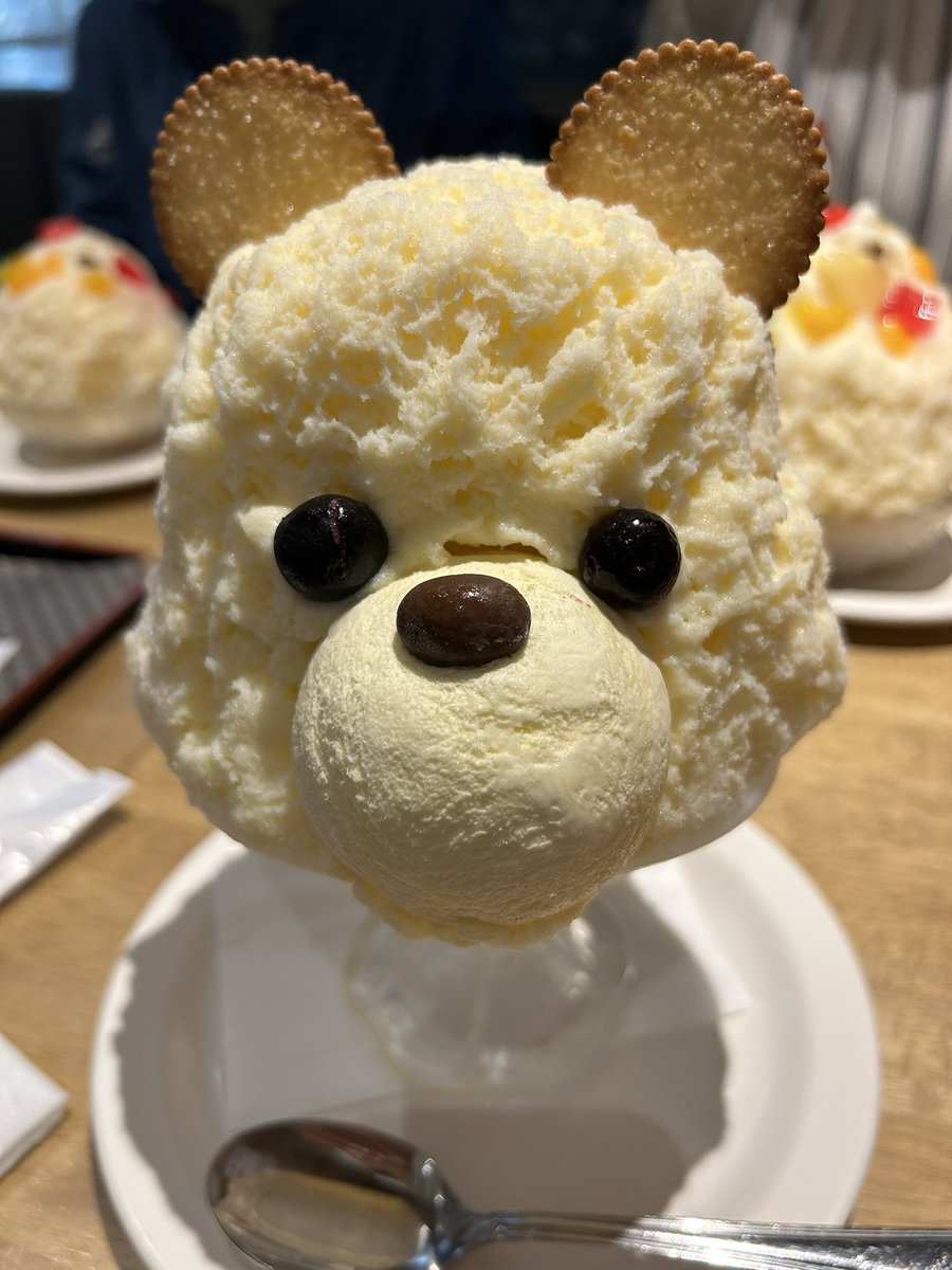 natugasukidayo's tweet photo. 天文館のむじゃきで白熊*\(^o^)/* https://t.co/n5N43yU76i