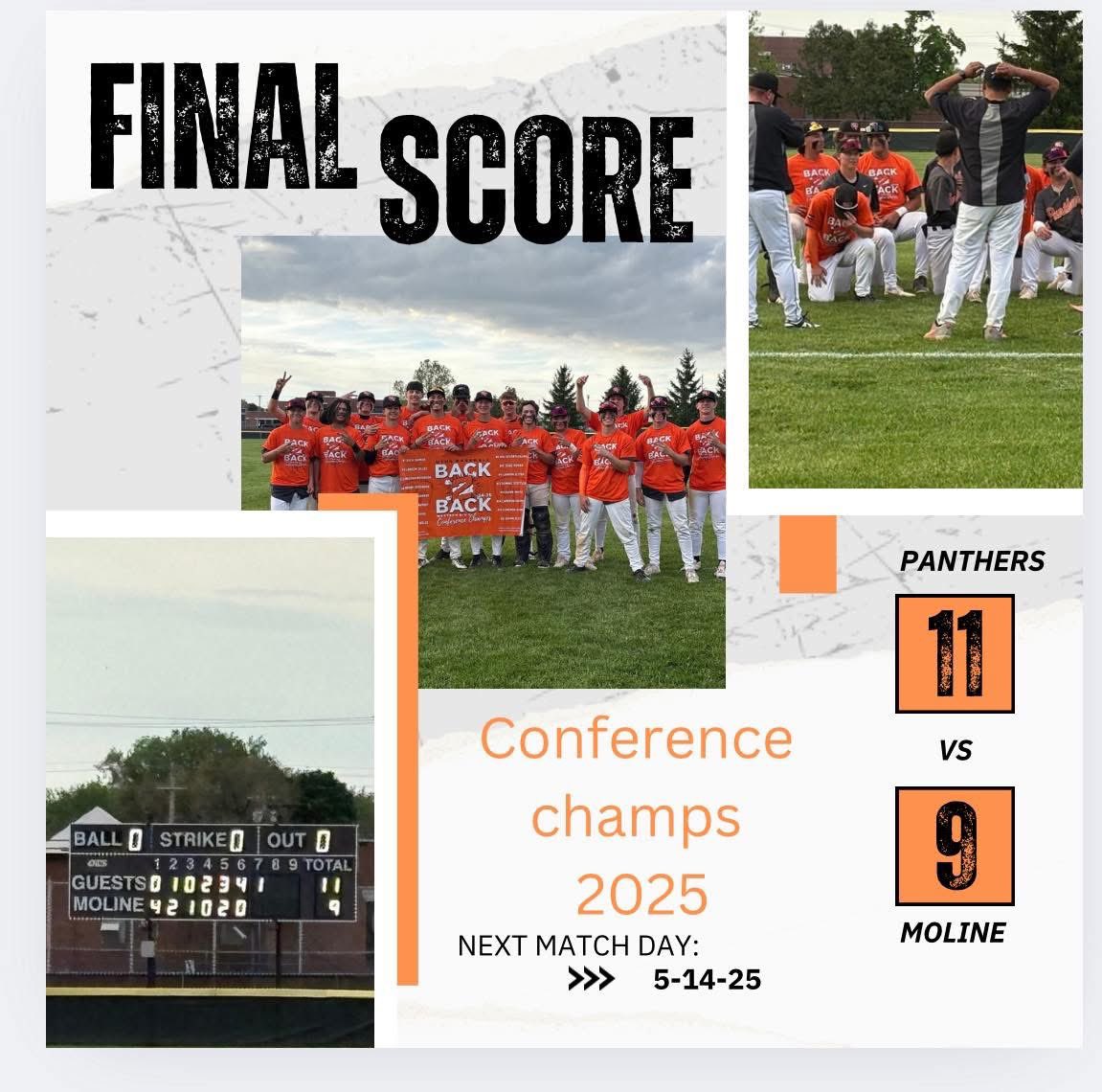Back 2 back conference champs! 🏆