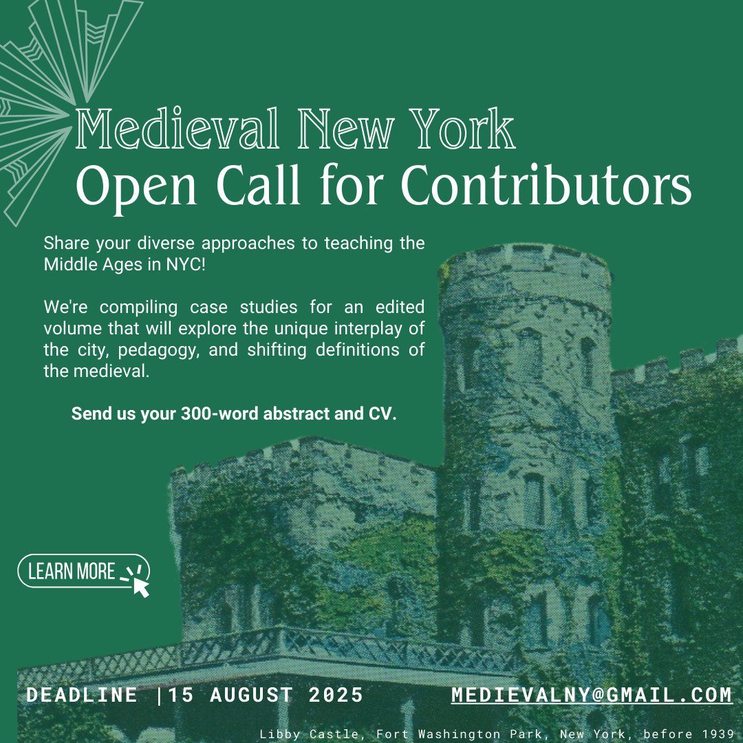 Brian J. Reilly (@brian_j_reilly) on Twitter photo 🚨🚨🚨Two great colleagues of mine are launching a CFP for an exciting volume on Medieval New York! I can't wait to see the contributions … maybe yours among them? 🙂 docs.google.com/document/u/1/d… 🚨🚨🚨Two great colleagues of mine are launching a CFP for an exciting volume on Medieval New York! I can't wait to see the contributions … maybe yours among them? 🙂 docs.google.com/document/u/1/d…