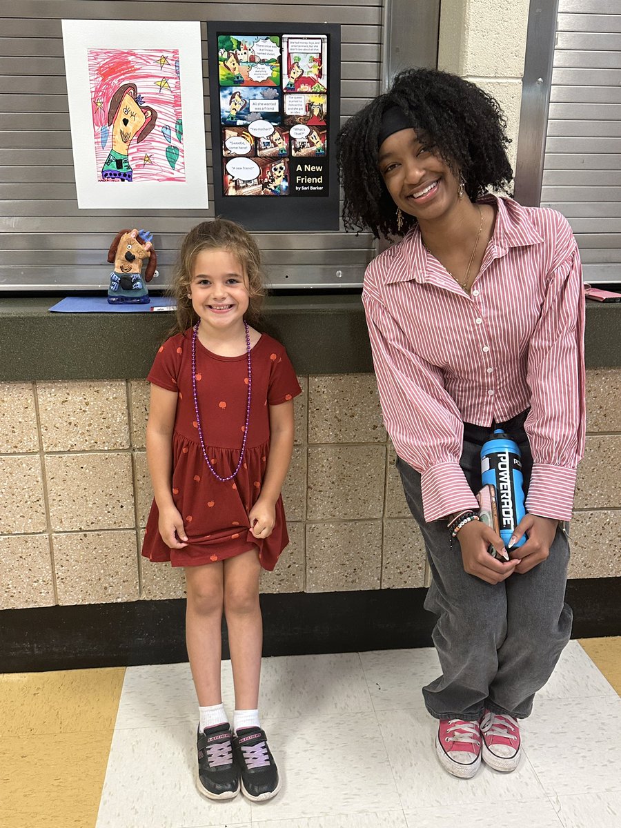 An amazing night at the K-12 <a href="/allatoona_hs/">Allatoona High</a> Collaborative Creatures Art Show! What a great group of talented kids! 🏴‍☠️ Kinders draw the picture, 🐯 MS students create  the cartoon strip, &amp; 🏴‍☠️ HS students create the character out of clay! #AnchoredinRelationships