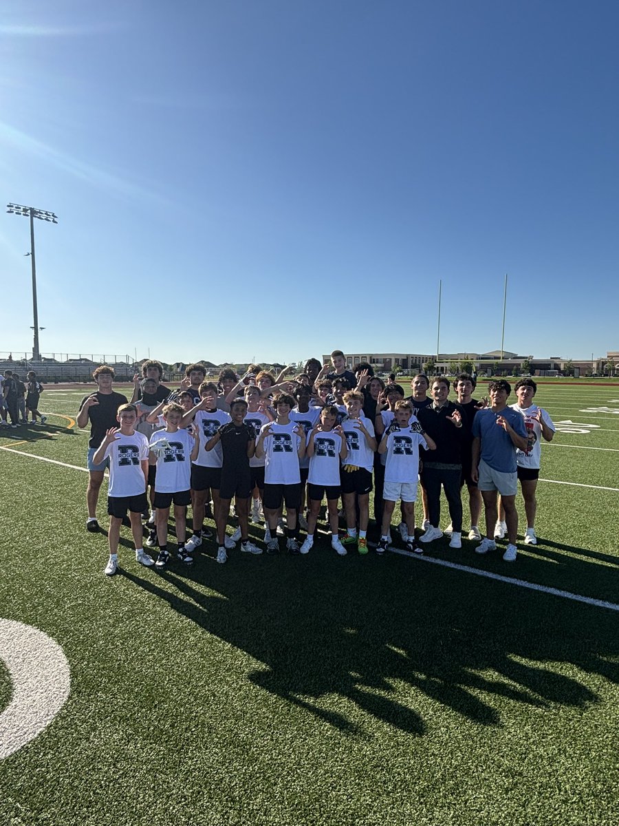 Wrapped up spring 7 on 7 with our future Wildcats tonight. These guys put in the work and competed their tails off for the last 4 weeks. Future is bright at The Grove! #FeedYourFeeders #TheStandard