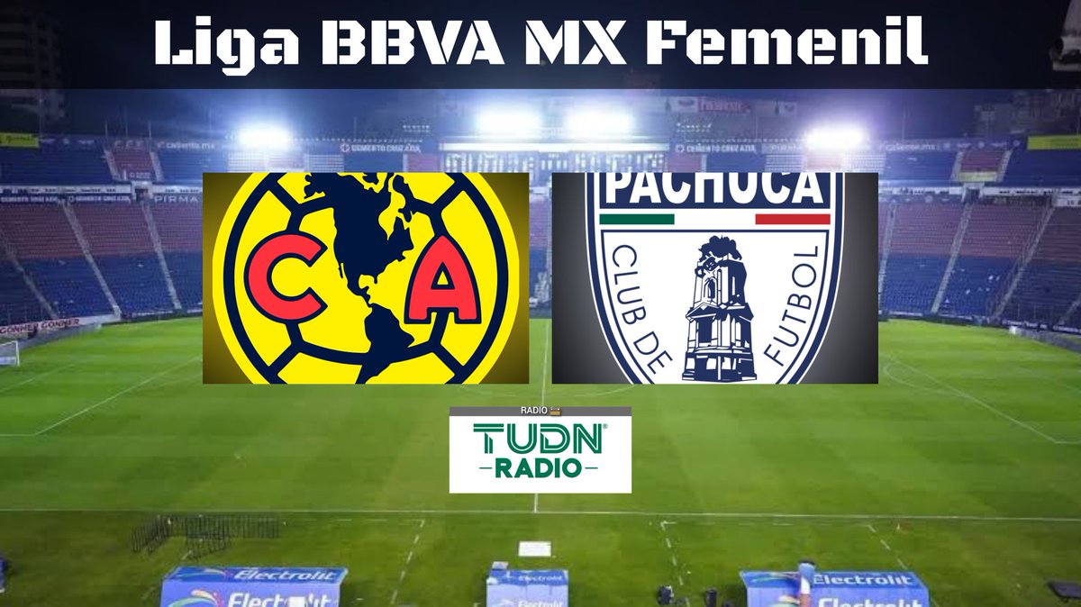 Transmisiones del Deporte 1 (@tvdeldepor1) on Twitter photo Liga BBVA MX Femenil | Gran Final
<a href="/AmericaFemenil/">Club América Femenil</a> 🆚 <a href="/TuzosFemenil/">Club Pachuca Femenil</a>
21:00 HRS ET
📻 <a href="/TudnRadio/">TUDNRadio</a>
🎙️ <a href="/JorgeRubio99/">Jorge Rubio</a>
🎙️ @Miguelangeltudn
🎙️ <a href="/andycmz_/">Andrea Martínez</a>
#EllasEnTUDN | #AMEvsPAC Liga BBVA MX Femenil | Gran Final
<a href="/AmericaFemenil/">Club América Femenil</a> 🆚 <a href="/TuzosFemenil/">Club Pachuca Femenil</a>
21:00 HRS ET
📻 <a href="/TudnRadio/">TUDNRadio</a>
🎙️ <a href="/JorgeRubio99/">Jorge Rubio</a>
🎙️ @Miguelangeltudn
🎙️ <a href="/andycmz_/">Andrea Martínez</a>
#EllasEnTUDN | #AMEvsPAC