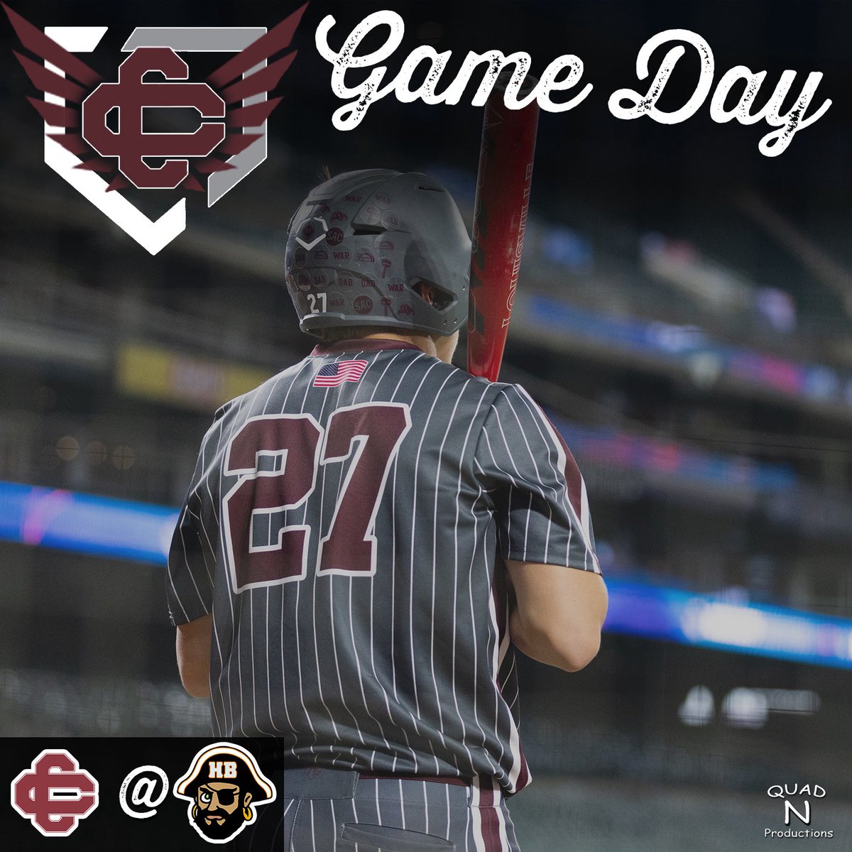 Varsity is on the road today to take on the Pirates for a BTC crossover doubleheader as JV takes on Swan Valley at Home. #winnerswork #team127