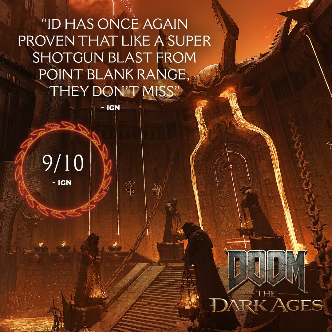 bethesda's tweet photo. DOOM: The Dark Ages Early Access is available now!

https://t.co/vyRvqcyOH2 https://t.co/iCK7vkKI3j