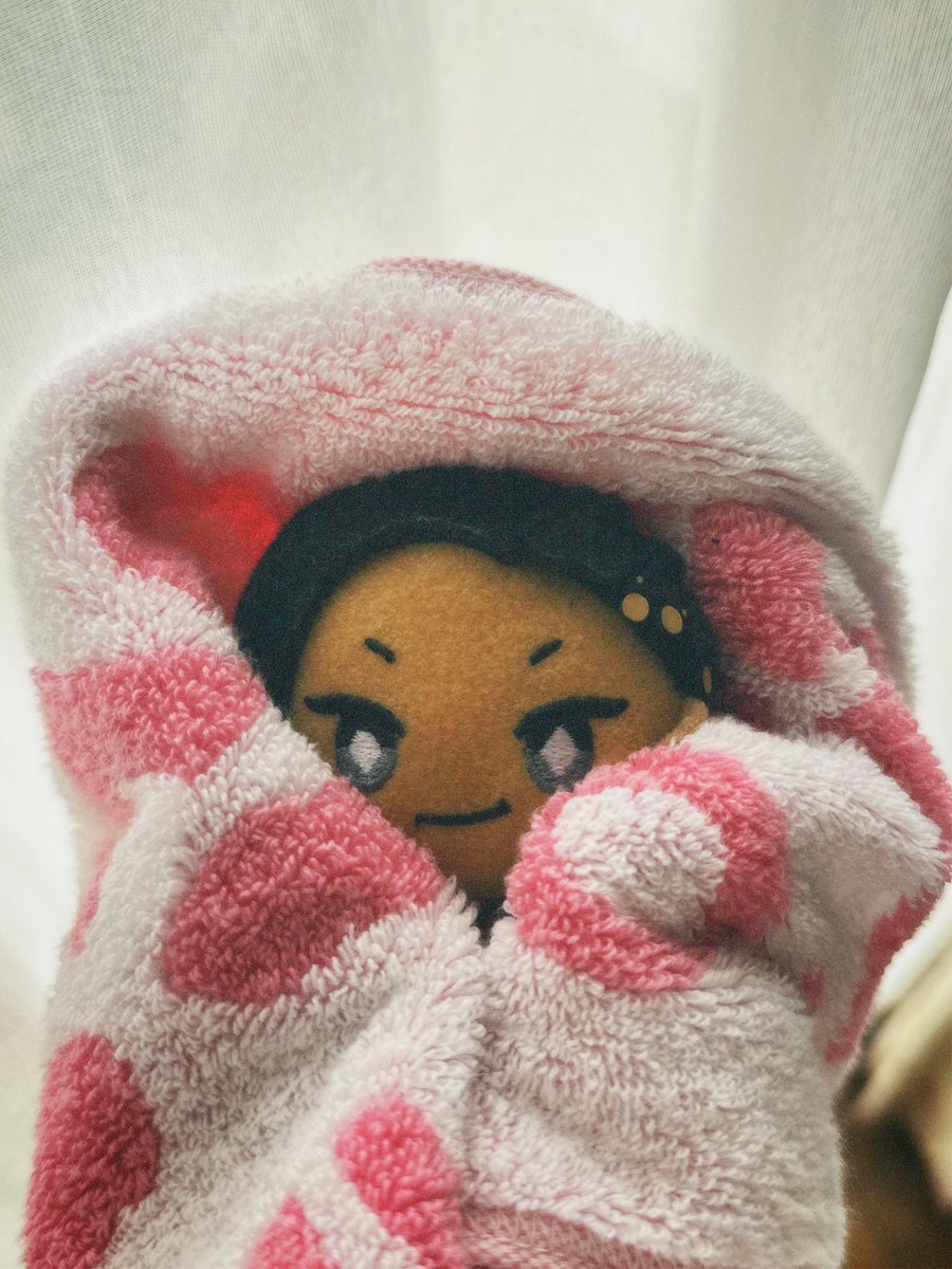 snowcupcake_nin's tweet image. 旅行の前に洗われるぬい