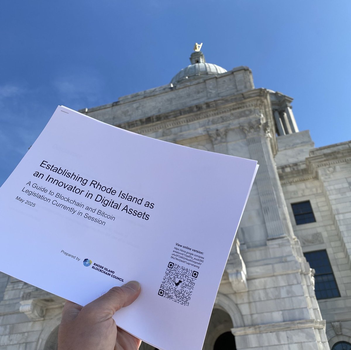 Rhode Island Blockchain Council (@riblockchain) on Twitter photo Rhode Island is stepping forward as a blockchain leader.
We’ve released a new guide on digital asset legislation currently in session—designed to help educate and inform.
Proud to collaborate with changemakers like <a href="/agbegin/">Andrew Begin</a> on this effort.
#RIBC #BlockchainPolicy #RhodeIsland Rhode Island is stepping forward as a blockchain leader.
We’ve released a new guide on digital asset legislation currently in session—designed to help educate and inform.
Proud to collaborate with changemakers like <a href="/agbegin/">Andrew Begin</a> on this effort.
#RIBC #BlockchainPolicy #RhodeIsland
