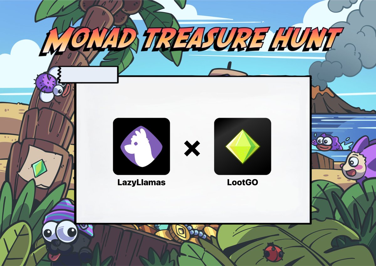 🦙 LAZY LLAMAS x LOOTGO 🦙
We’re teaming up with <a href="/lootgo_official/">LootGO (mainnet arc)</a> to bring the Laziest energy to <a href="/monad_xyz/">Monad</a> 😴

FCFS and GTD WL spots dropping into LootGO later this week 🎁

Walk, explore, and maybe you deserve some lazy after collecting so many rewards.