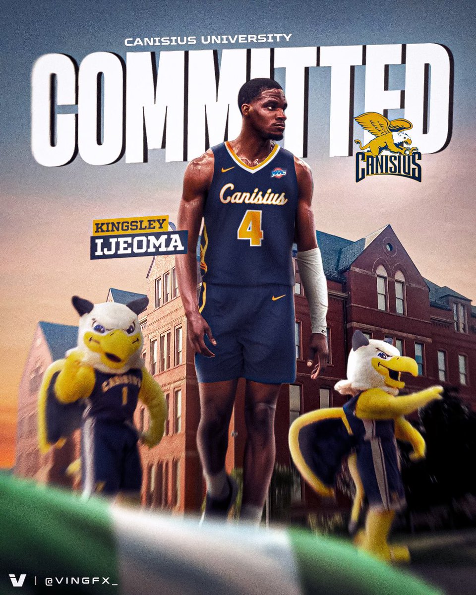 Congratulations to Kingsley Ijeoma on his commit to Canisius <a href="/k9ijr/">King “9️⃣” Ijeoma</a>