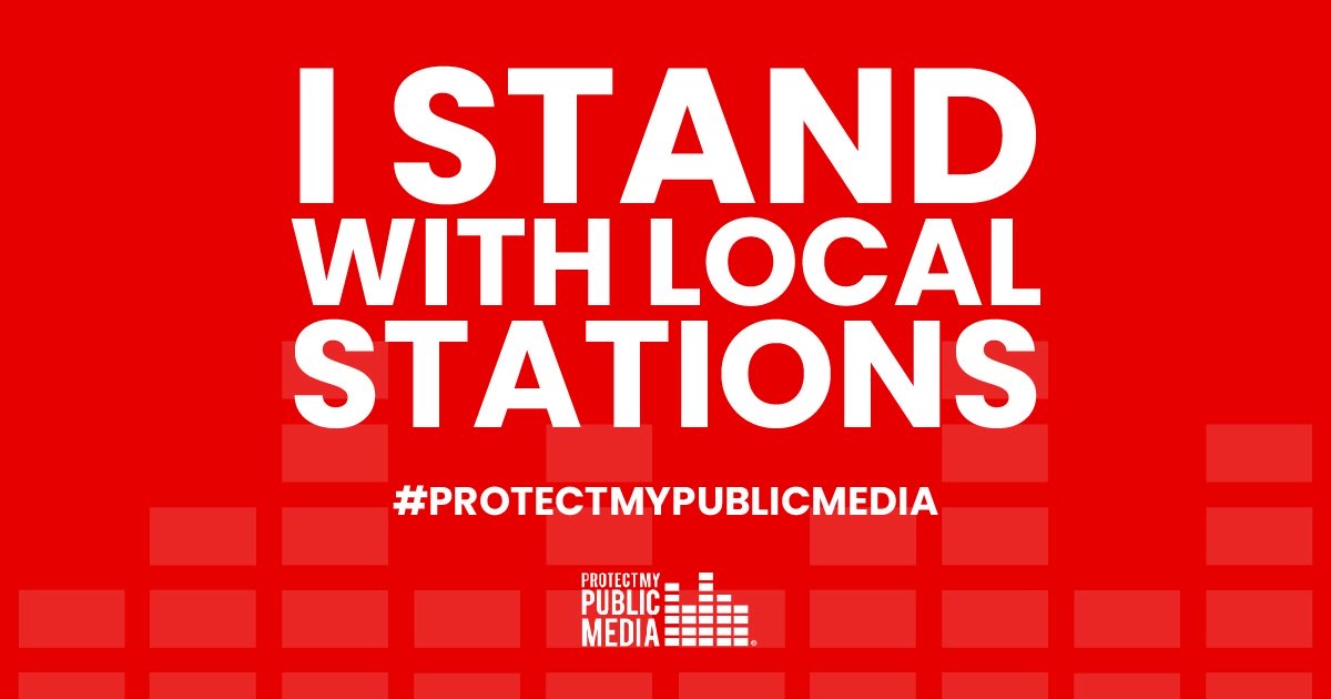 ElliottDominou's tweet photo. 🚨 Public media is under attack from every direction:
❌ Funding eliminated in the Administration’s budget
❌ Executive order targeting NPR + PBS
❌ Grants to kids' educational programs cut
Tell Congress to protect it: https://t.co/UHvq8EiCkB 
#ProtectMyPublicMedia https://t.co/xUZLDinheM