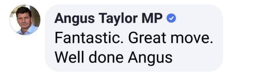 Fantastic. Great move.
Well done Angus.