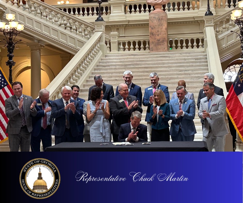 It was great to be with Governor Kemp, my colleagues in the General Assembly, and other dedicated Georgia stakeholders. The Governor signed these four bills, including giving Georgians more options for a brighter outlook, details here: tinyurl.com/3y736hxr