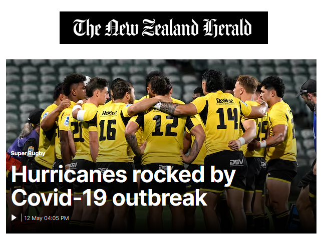 BigBadDenis's tweet image. NZ: COVID outbreak rocks Hurricanes rugby team.

A Covid outbreak hit the Hurricanes during their week off, sidelining several players and coaches. Assistant coach Mackintosh said illness is common, while Hurricanes hooker Asafo Aumua confirmed many players were "quite crook"