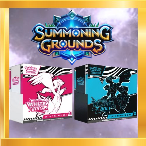SummoningGround's tweet image. Pokémon Giveaway!! 🎁
1 Winner gets both White Flare & Black Bolt ETBs 🔥
How To Enter:
1. Like this post
2. Retweet This Post ♻️
3. Follow @SummoningGround
4. Check Out Other Giveaways From These Stores:
@SafariZoneHQ
@ForgeStoreSTL
@SakurasCardShop
@RipnShip…
