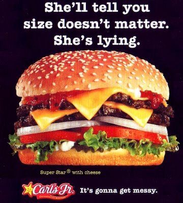 Anyone else remember this over-the-top marketing campaign from Carl’s Jr in the 90s? 🤭