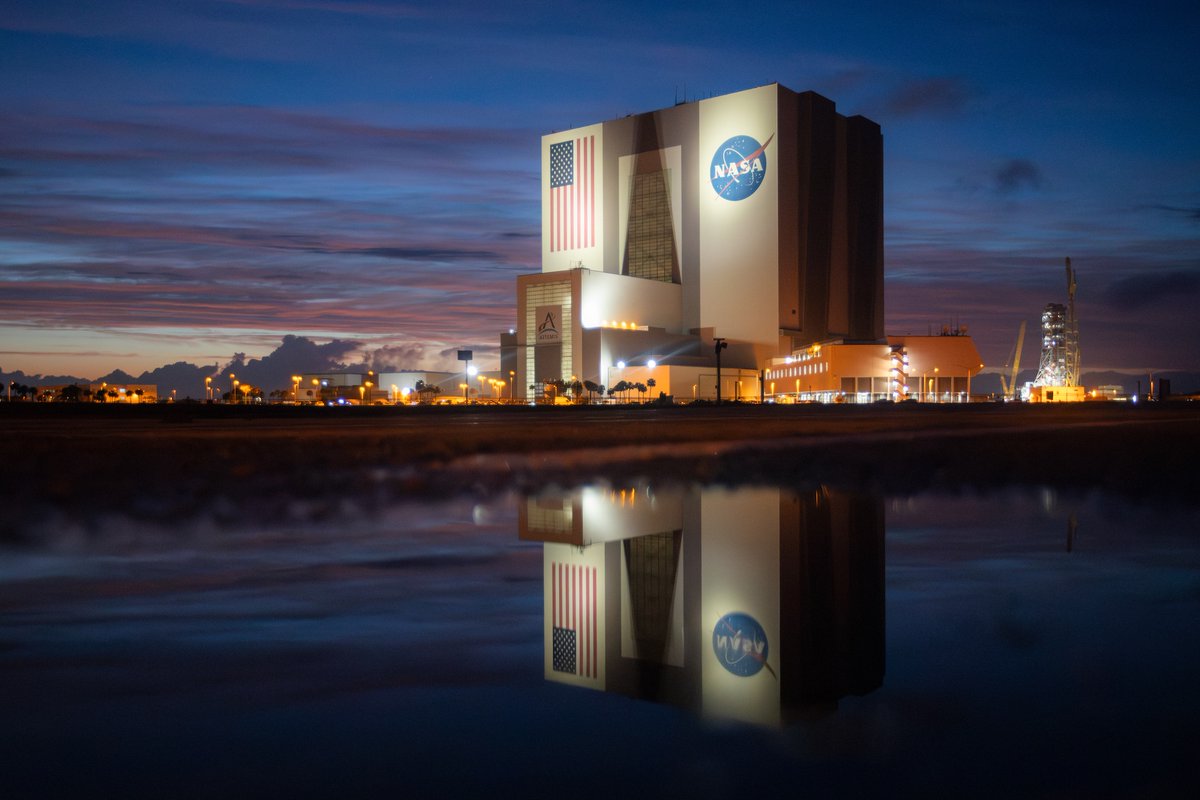 Absolutely beautiful out here at Kennedy Space Center this evening
