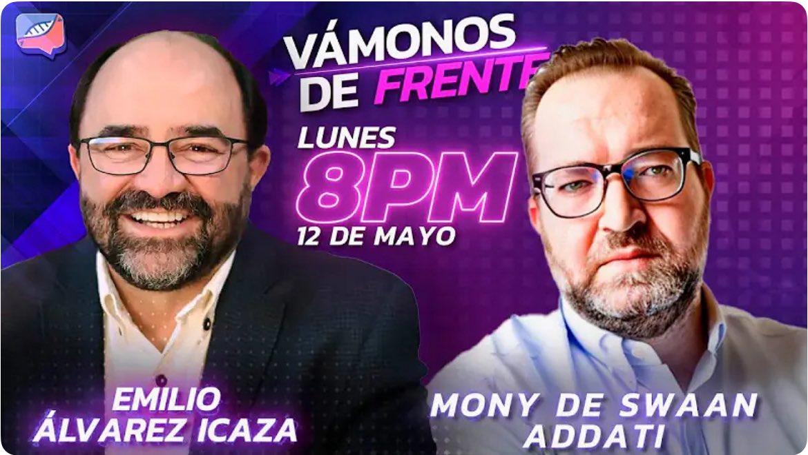 EmilioAlvarezI's tweet photo. Esta noche en “Vámonos de Frente” con @Amadoelquelolea y @Mony_de_Swaan: “Ley Censura… las amenazas” (Segunda Parte).
Les comparto la liga para la transmisión en vivo a partir de las 20:00 horas.
https://t.co/cyKO7563lo https://t.co/5iF41X1Jfr