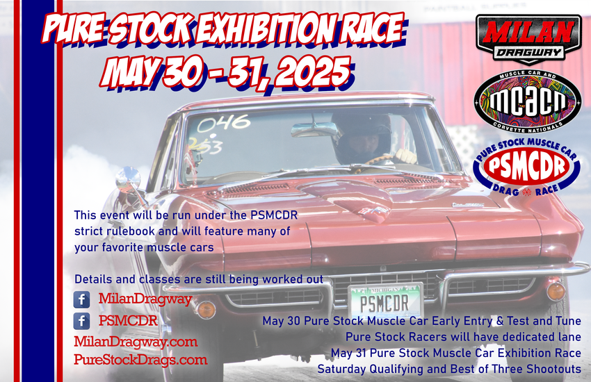 MCACN's tweet photo. Pure Stock Muscle Car Drag Race
Exhibition Races
May 30-31 Milan Dragway, Michigan
#mcacn
#mcacn_show
#mcacnshow
#musclecars
#musclecar
#mcacn2025
#milandragway
#psmcdr
#purestockmusclecardrags https://t.co/s83n5aMdSg