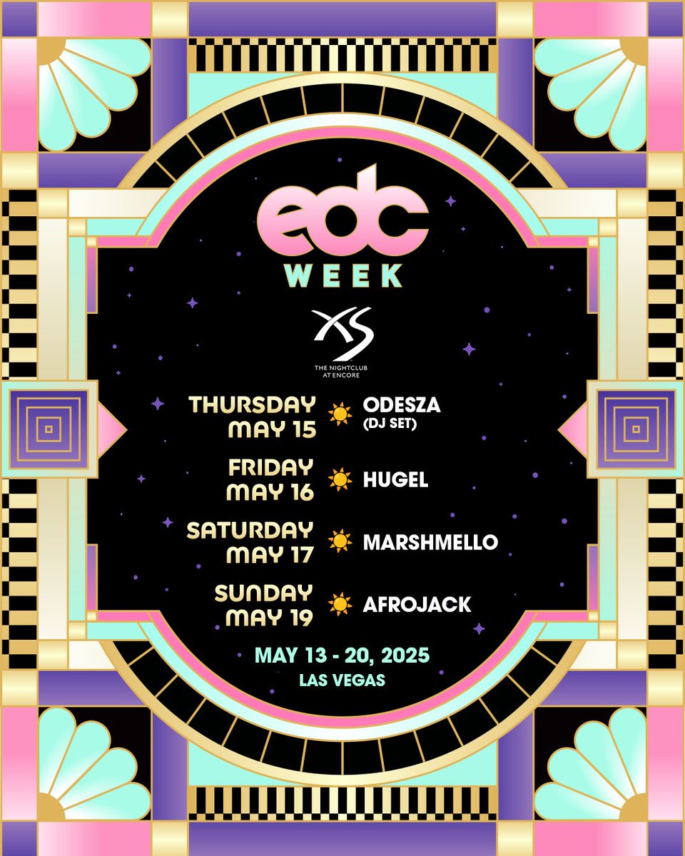 Dance your day away to legendary sounds at <a href="/clubXSlasvegas/">XS Las Vegas</a> during #EDCWeek!🎶💖