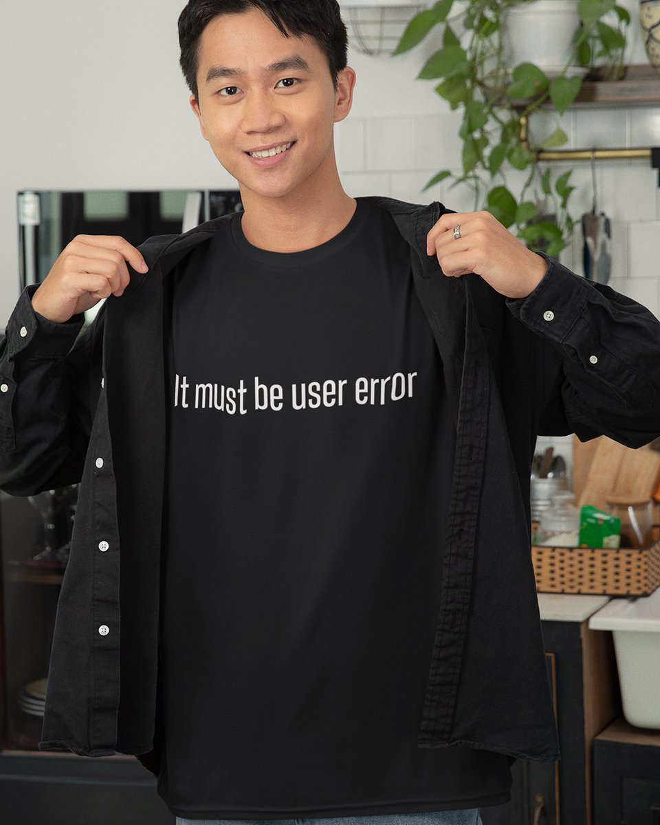 TechGeekApparel's tweet image. It Must Be User Error
Classic IT diagnosis. 99.9% accurate.
Shift the blame stylishly: techgeeksapparel.com/it-must-be-use…
#TechSupportHumor #DevSarcasm #UserError