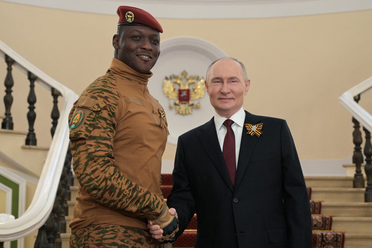 Captain Ibrahim Traoré of Burkina Faso travelled to Moscow for the anniversary of the defeat of fascism. He met Russian President Vladimir Putin, who had personally sent a Russian aircraft to bring Traoré for the event. Traoré, a Marxist and a military man who has pledged to