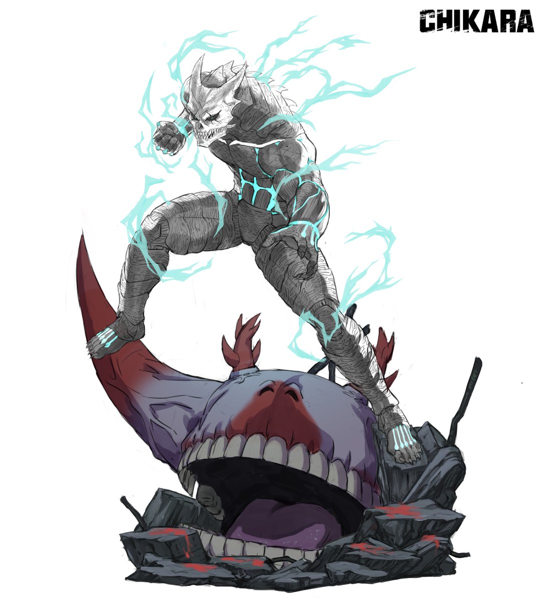 「Got a chance to work with Chikara Studio」|mastadonXkasai | Commissions CLOSEDのイラスト