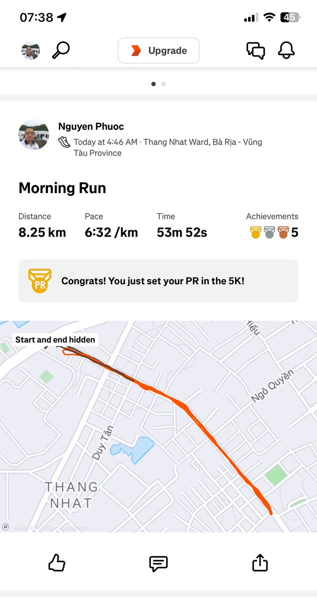 Phuoc1104's tweet photo. Day 21 ! 13/05/2025 Runforlife

Dính vài hạt mưa đầu mùa mà ho muốn nín thở luôn. Nay bớt chút sau mấy ngày bổ sung thuốc tây…

Và kết quả xuống đường cũng lại mưa tiếp, ráng chạy sau cơn mưa thì giờ trời lại nắng gắt hà

Ps : Vũng Tàu một sáng chạy mưa … https://t.co/DZO7Cafva0