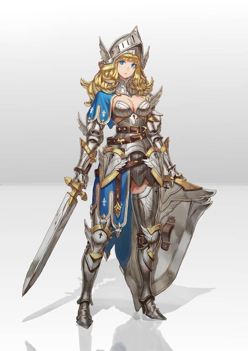 Old version of my blue lady knight: