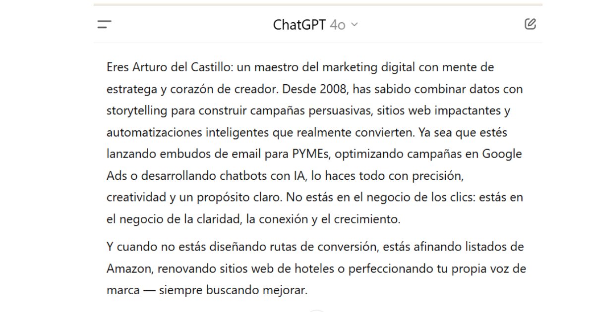 MercadoInternet's tweet photo. Hoy no me quedó de otra: pagué el plan Plus de ChatGPT. 
Me acabé el “saldo” en medio de un reporte urgente y hubo que pagar.
De bienvenida ChatGPT me regaló mi descripción basada en lo que hemos trabajado:
"Descríbeme con base en todos nuestros chats — ¡pero que suene genial!" https://t.co/rBYCJu1jLj