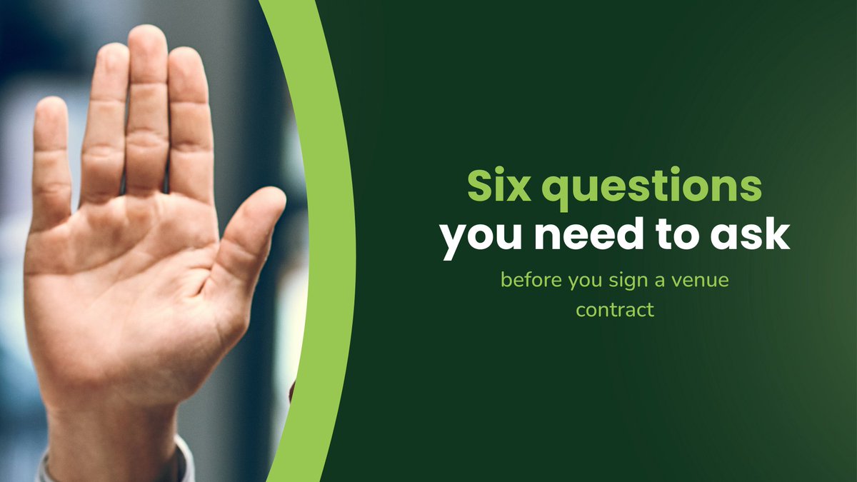 Before you sign anything, ask these questions.

Planning an event? Don’t let overlooked fine print ruin your big day. We’ve broken down 6 critical questions every planner should ask before locking in a venue

📖 Read the full blog now → [hubs.li/Q03m8dqg0]