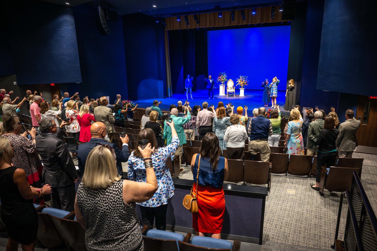 AngeloStatePres's tweet image. Today we toasted Elta Joyce and her generosity that made the renovations to the Elta Joyce Murphey Auditorium possible. Her commitment has provided our students with a world-class venue to showcase their talents, and we are grateful to be part of her enduring legacy.